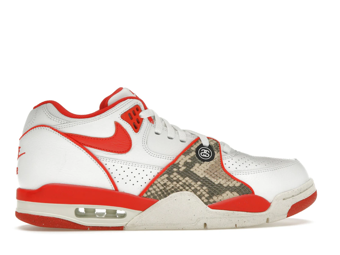 Vue 36 de Nike Air Flight '89 Low SP Stussy Habanero Red