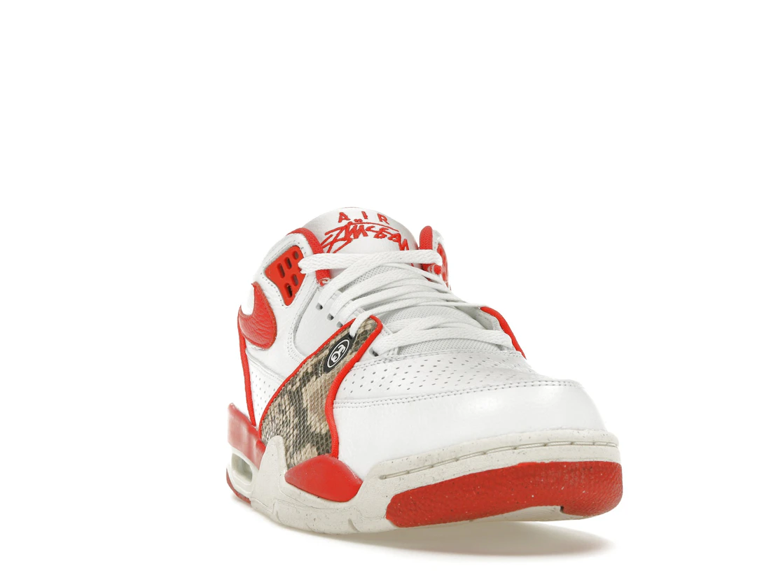 Vue 8 de Nike Air Flight '89 Low SP Stussy Habanero Red