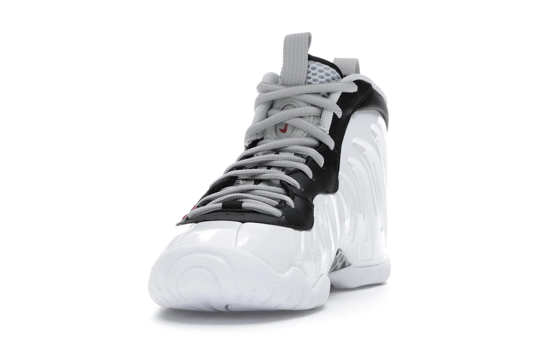 Vue 12 de Nike Air Foamposite Pro White Black University Red (GS)