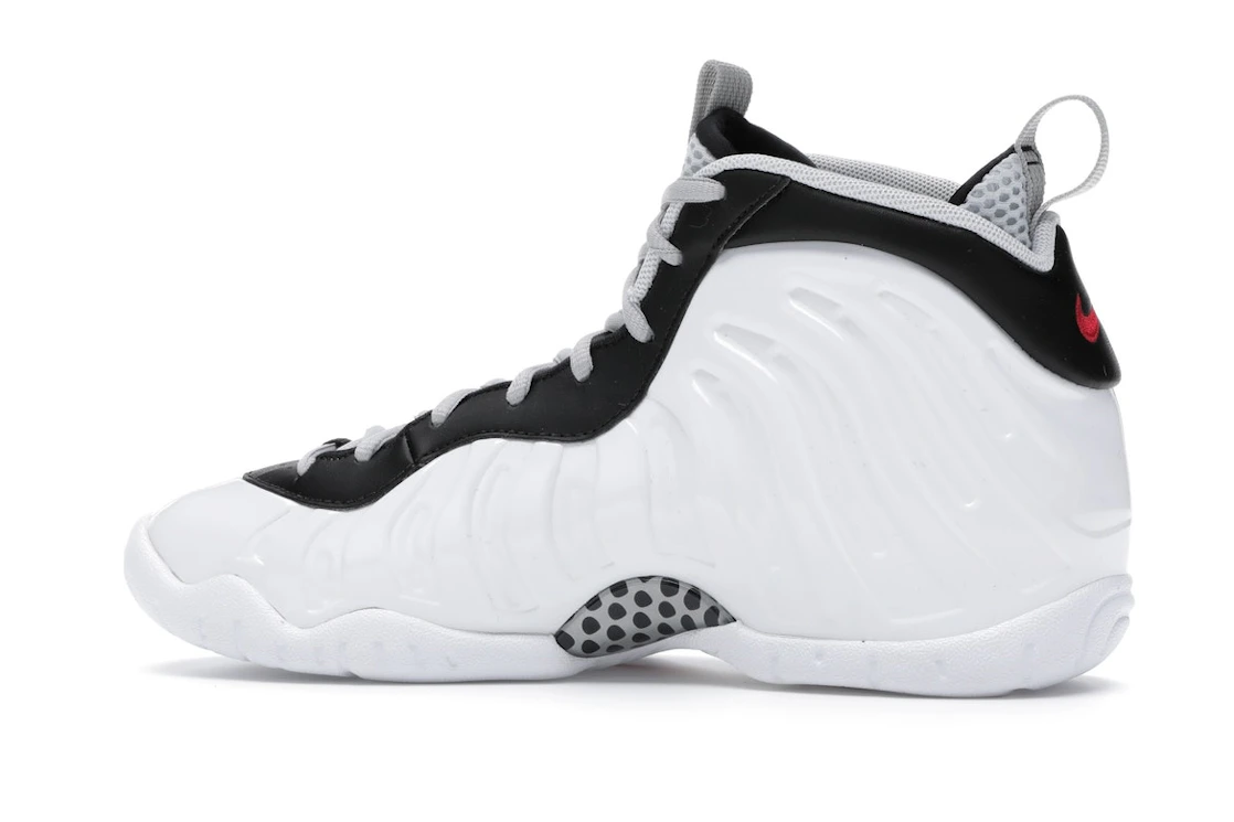 Vue 21 de Nike Air Foamposite Pro White Black University Red (GS)