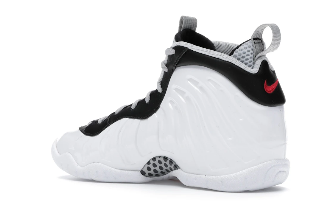 Vue 23 de Nike Air Foamposite Pro White Black University Red (GS)