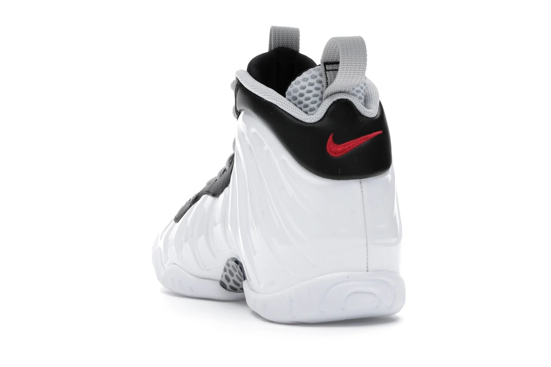 Vue 26 de Nike Air Foamposite Pro White Black University Red (GS)