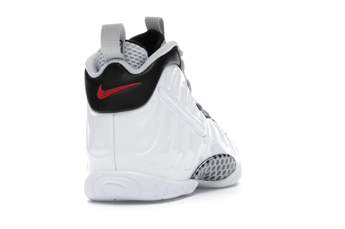 Vue 30 de Nike Air Foamposite Pro White Black University Red (GS)