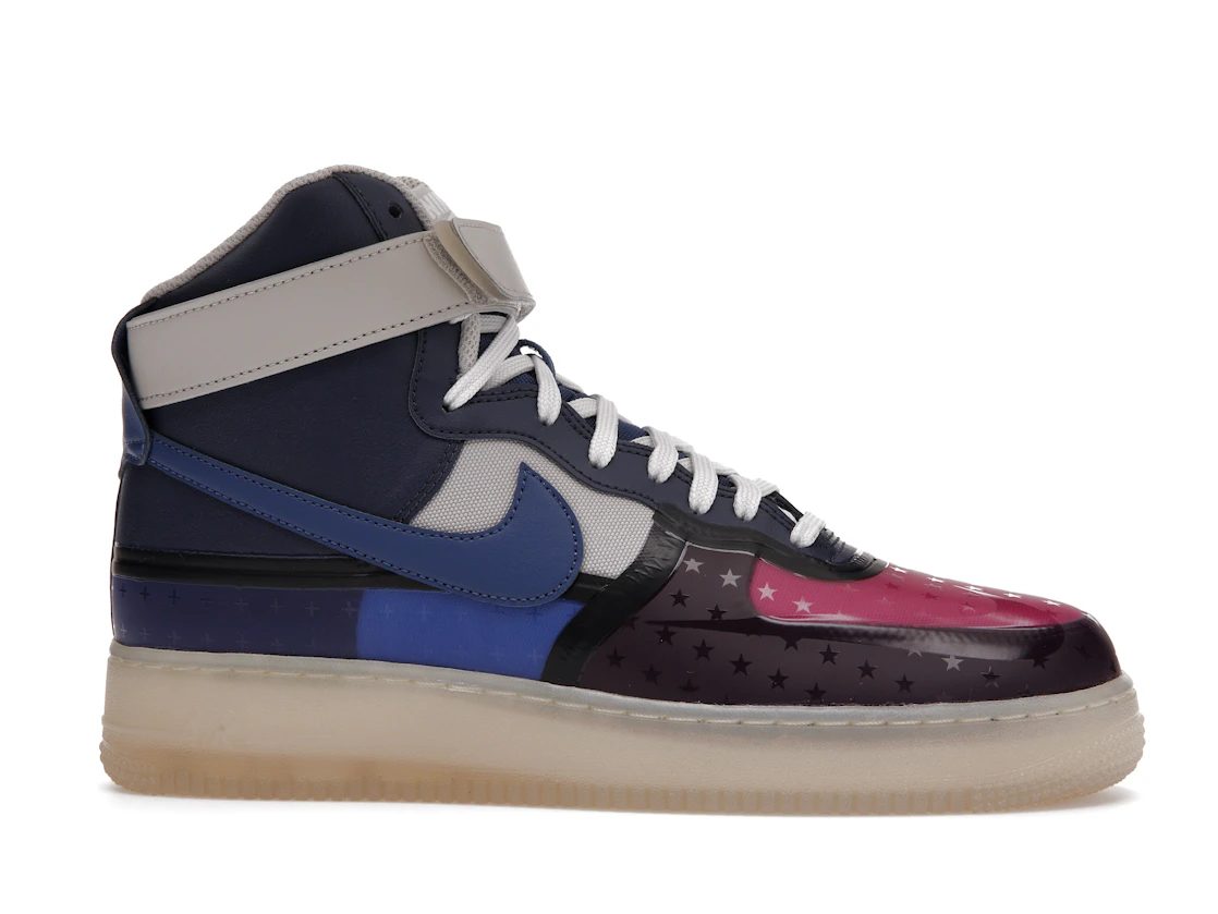 Vue 2 de Nike Air Force 1 High '07 Premium Thunder Blue Pink Prime