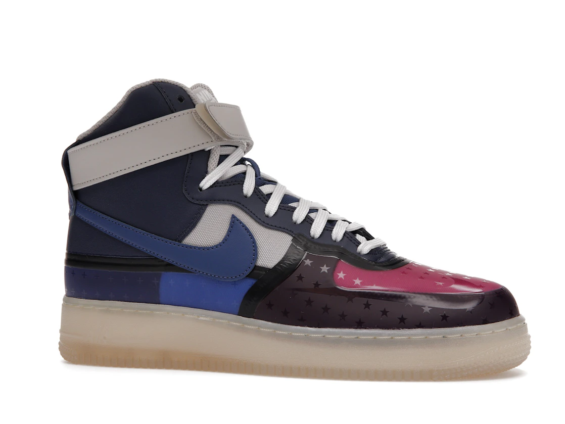 Vue 3 de Nike Air Force 1 High '07 Premium Thunder Blue Pink Prime