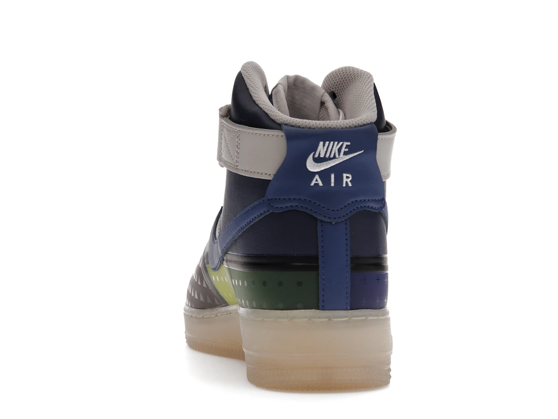 Vue 27 de Nike Air Force 1 High '07 Premium Thunder Blue Pink Prime