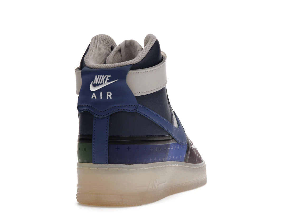 Vue 30 de Nike Air Force 1 High '07 Premium Thunder Blue Pink Prime