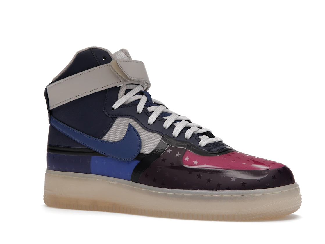 Vue 4 de Nike Air Force 1 High '07 Premium Thunder Blue Pink Prime