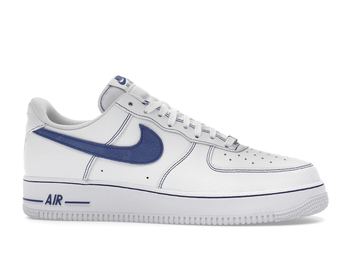 Vue 2 de Nike Air Force 1 Low '07 LV8 White Deep Royal Blue