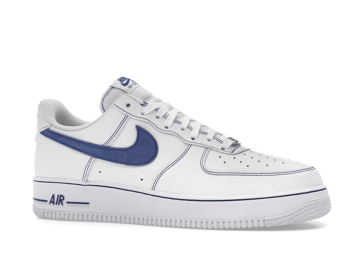 Vue 3 de Nike Air Force 1 Low '07 LV8 White Deep Royal Blue