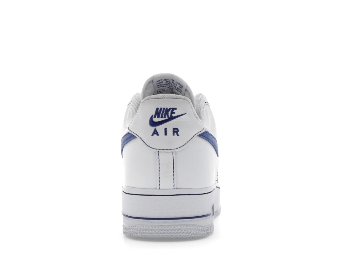 Vue 28 de Nike Air Force 1 Low '07 LV8 White Deep Royal Blue