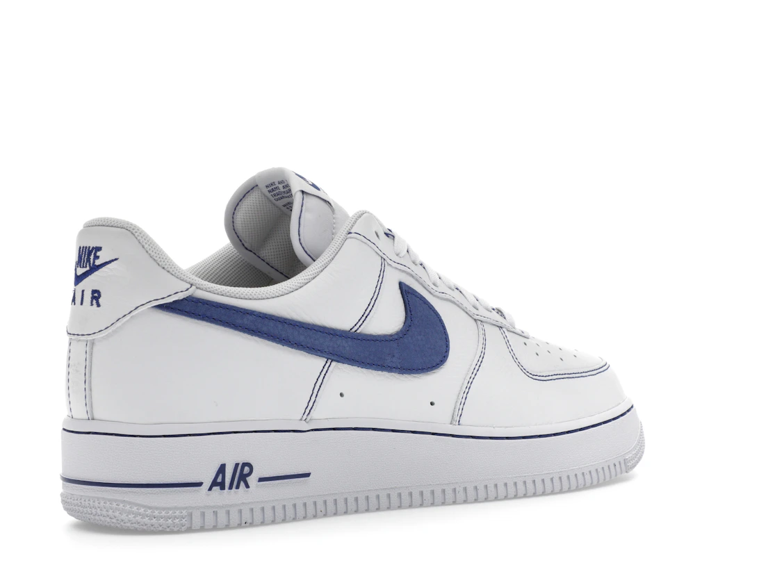 Vue 33 de Nike Air Force 1 Low '07 LV8 White Deep Royal Blue