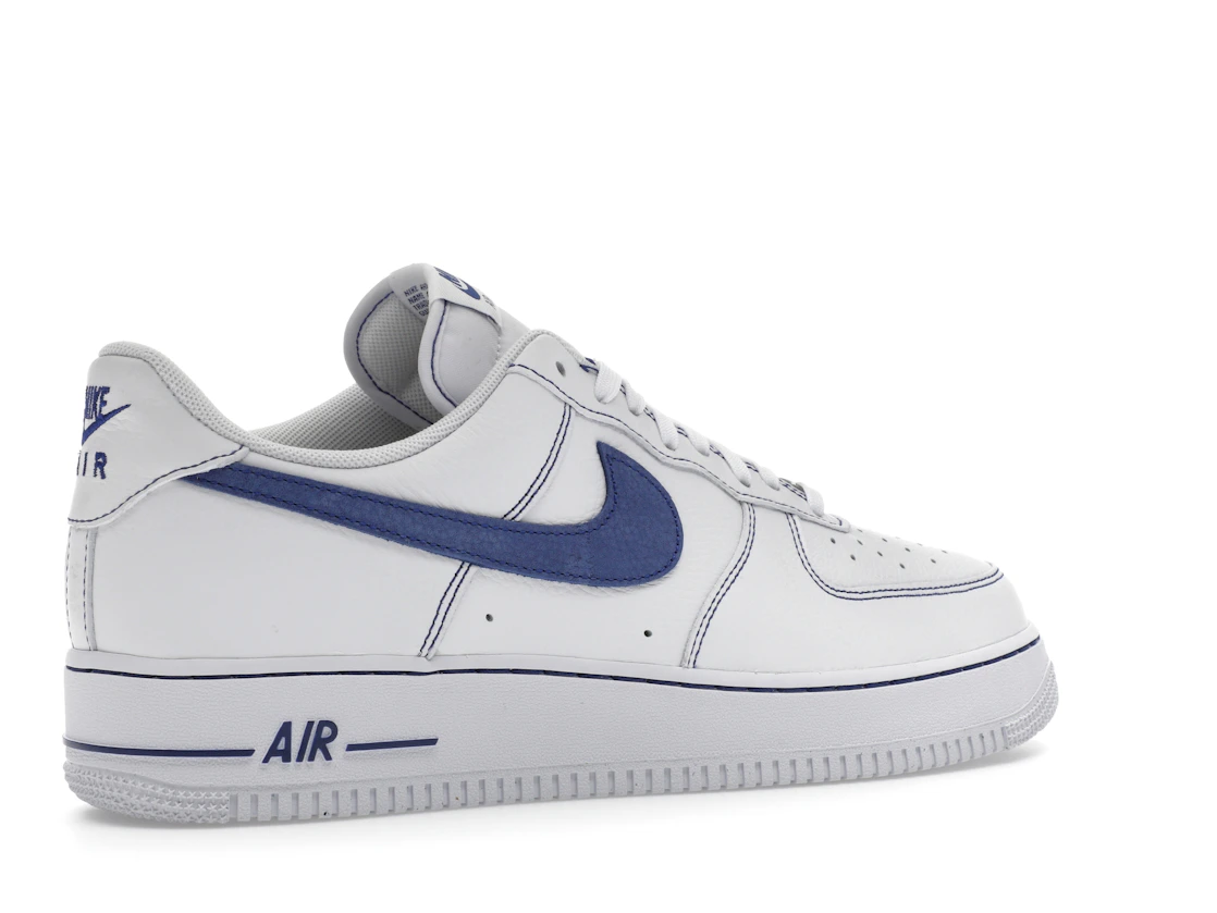 Vue 34 de Nike Air Force 1 Low '07 LV8 White Deep Royal Blue