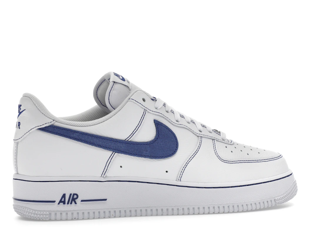 Vue 35 de Nike Air Force 1 Low '07 LV8 White Deep Royal Blue