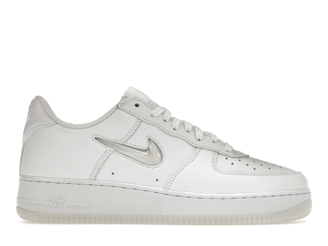 Vue 1 de Nike Air Force 1 Low '07 Retro Color of the Month Jewel Swoosh Triple White