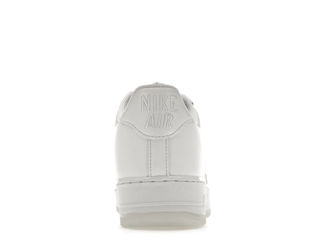 Vue 28 de Nike Air Force 1 Low '07 Retro Color of the Month Jewel Swoosh Triple White