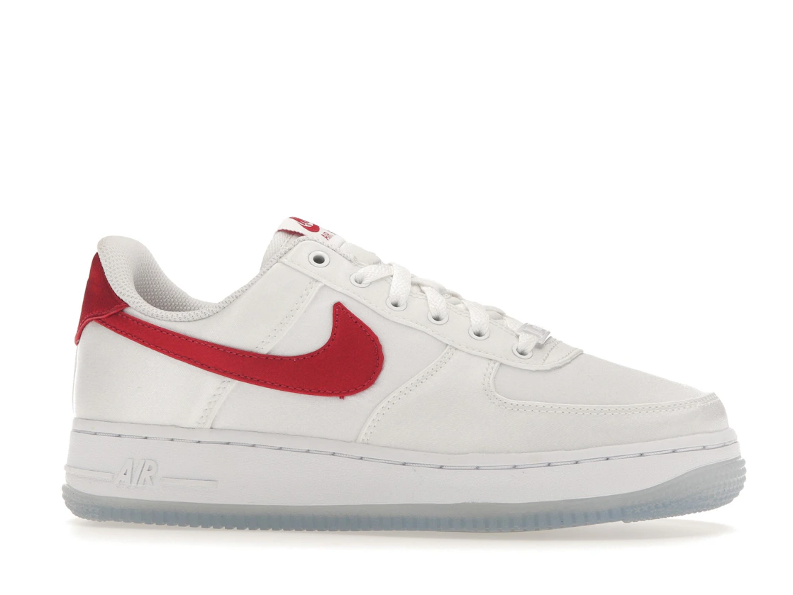 Vue 2 de Nike Air Force 1 Low '07 Satin White Varsity Red 