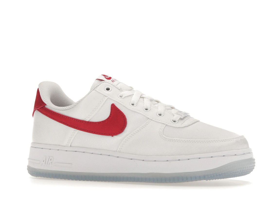 Vue 3 de Nike Air Force 1 Low '07 Satin White Varsity Red 