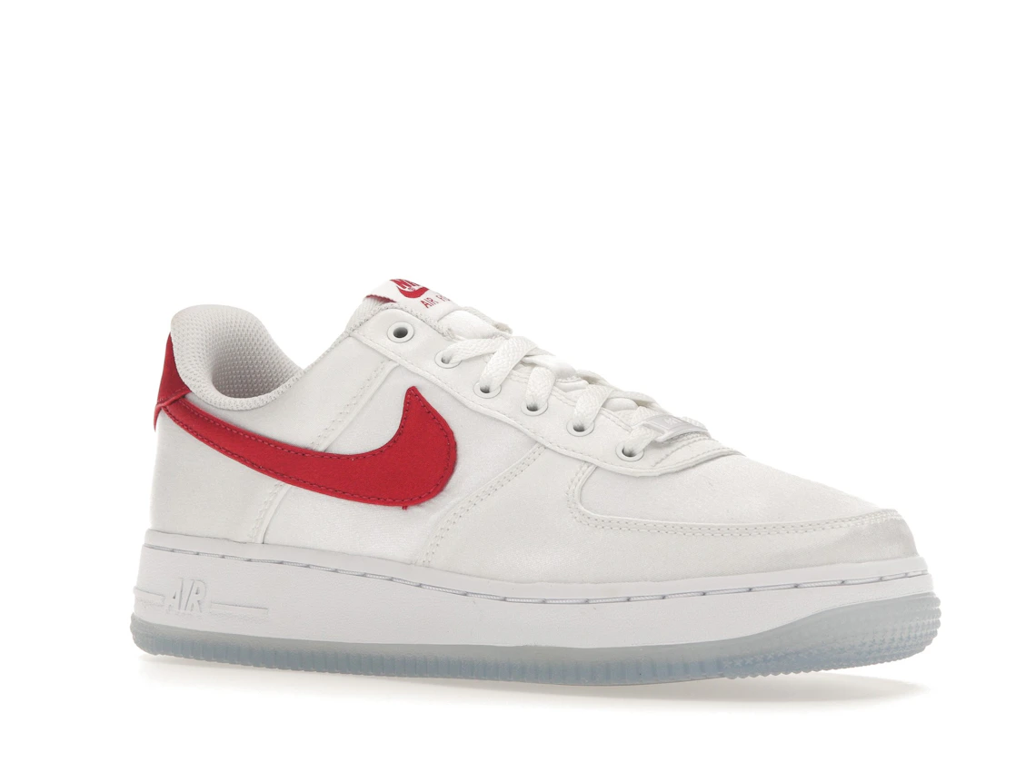 Vue 4 de Nike Air Force 1 Low '07 Satin White Varsity Red 