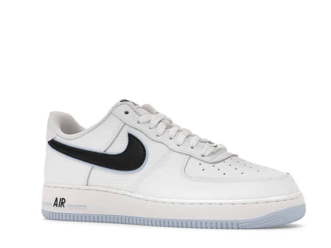 Vue 4 de Nike Air Force 1 Low '07 White Black Hydrogen Blue