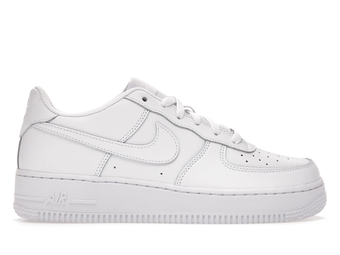 Vue 1 de Nike Air Force 1 Low LE Triple White (GS)
