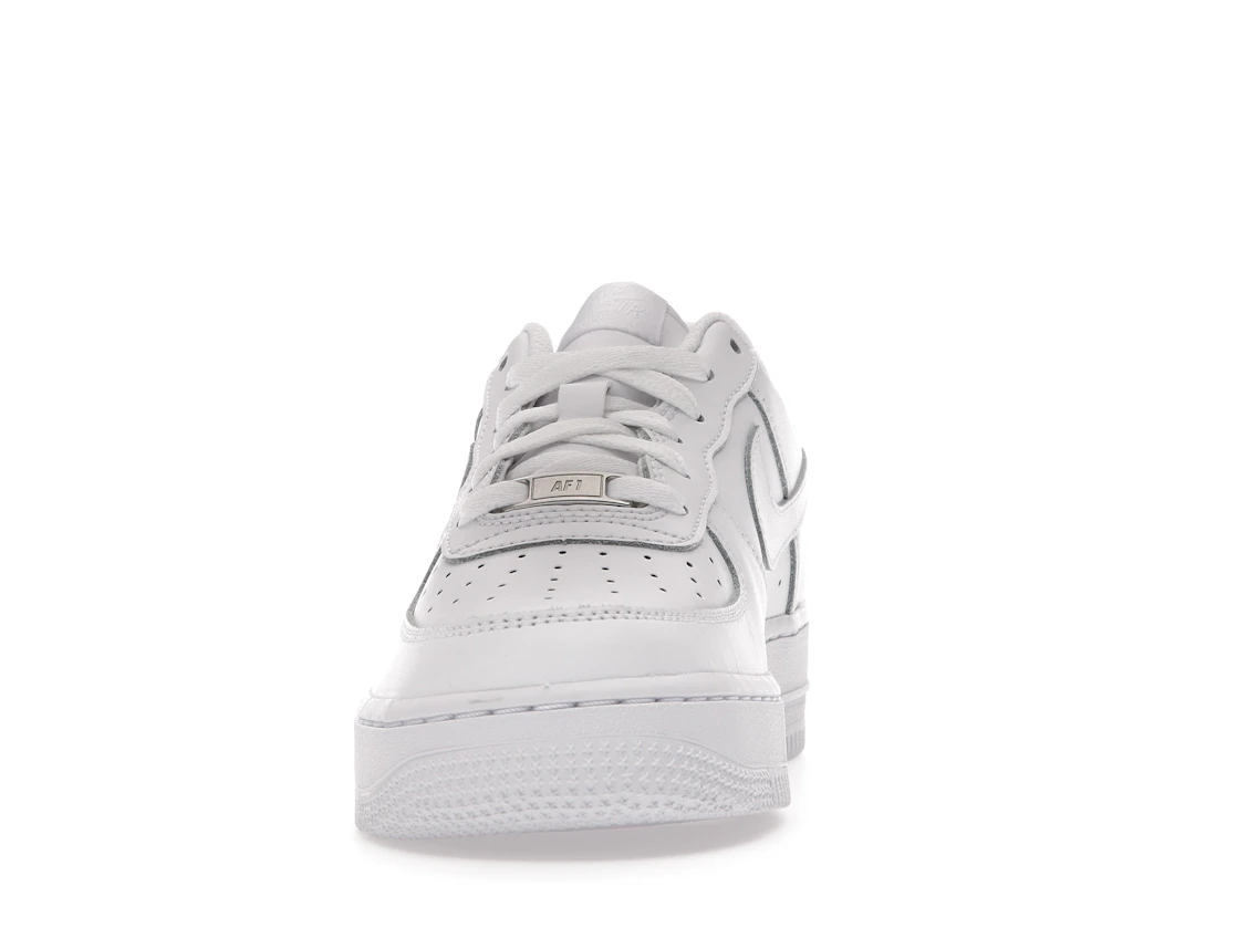 Vue 11 de Nike Air Force 1 Low LE Triple White (GS)