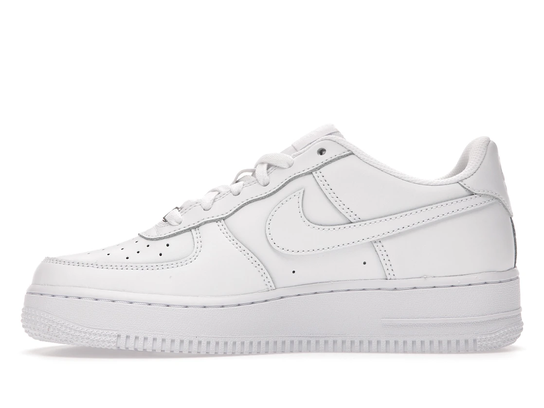 Vue 19 de Nike Air Force 1 Low LE Triple White (GS)