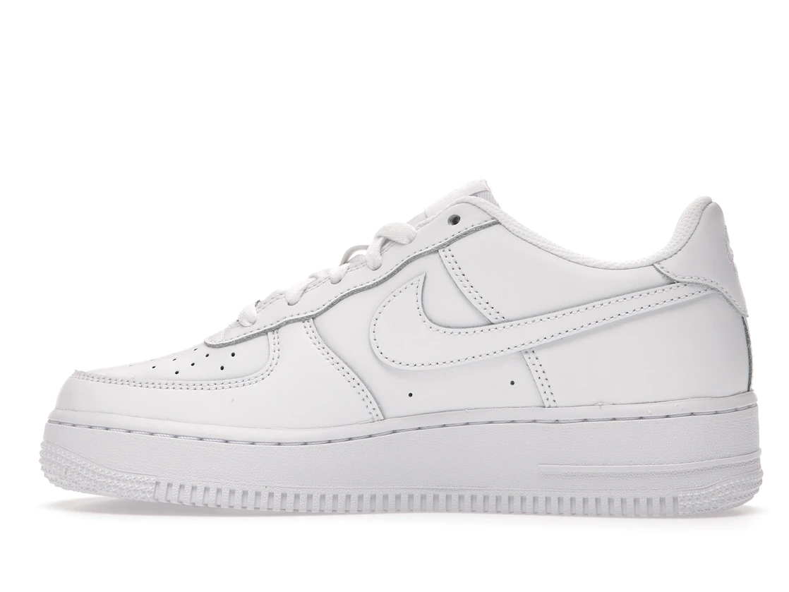 Vue 20 de Nike Air Force 1 Low LE Triple White (GS)