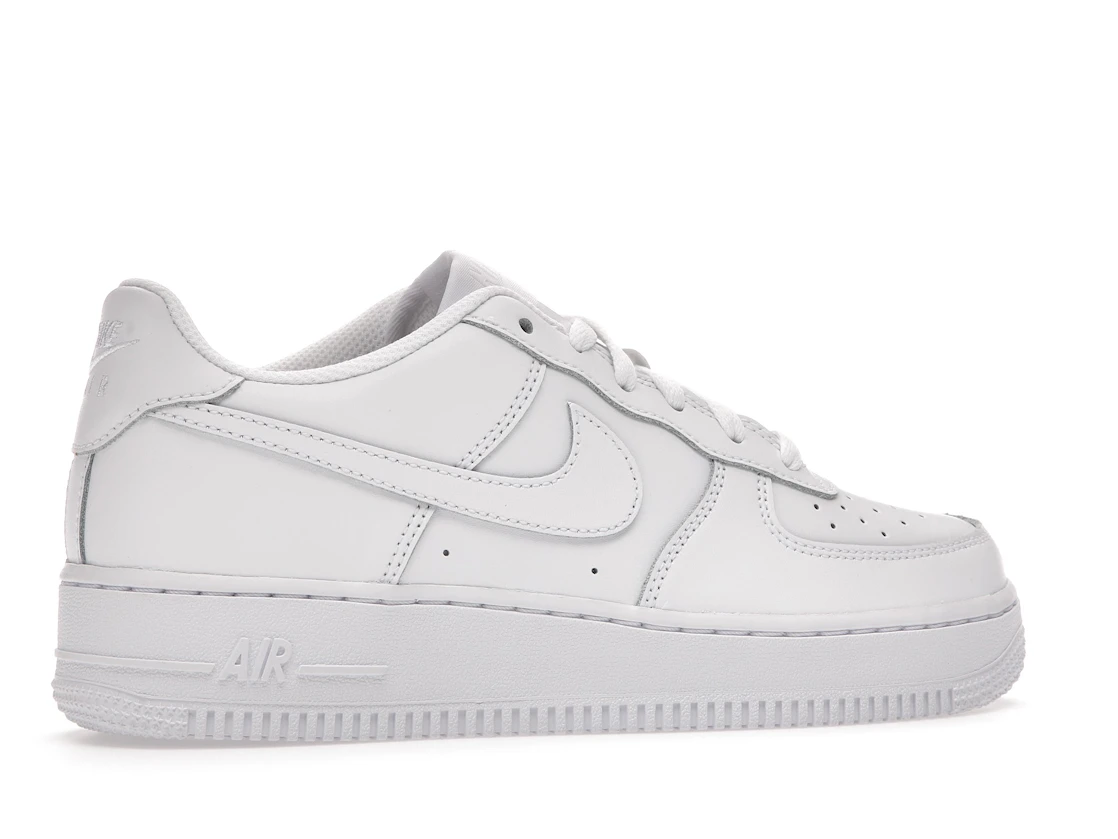 Vue 35 de Nike Air Force 1 Low LE Triple White (GS)