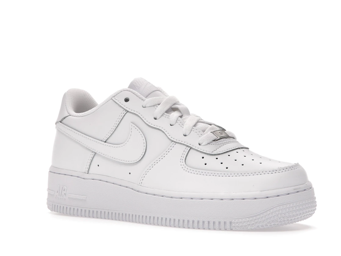 Vue 5 de Nike Air Force 1 Low LE Triple White (GS)