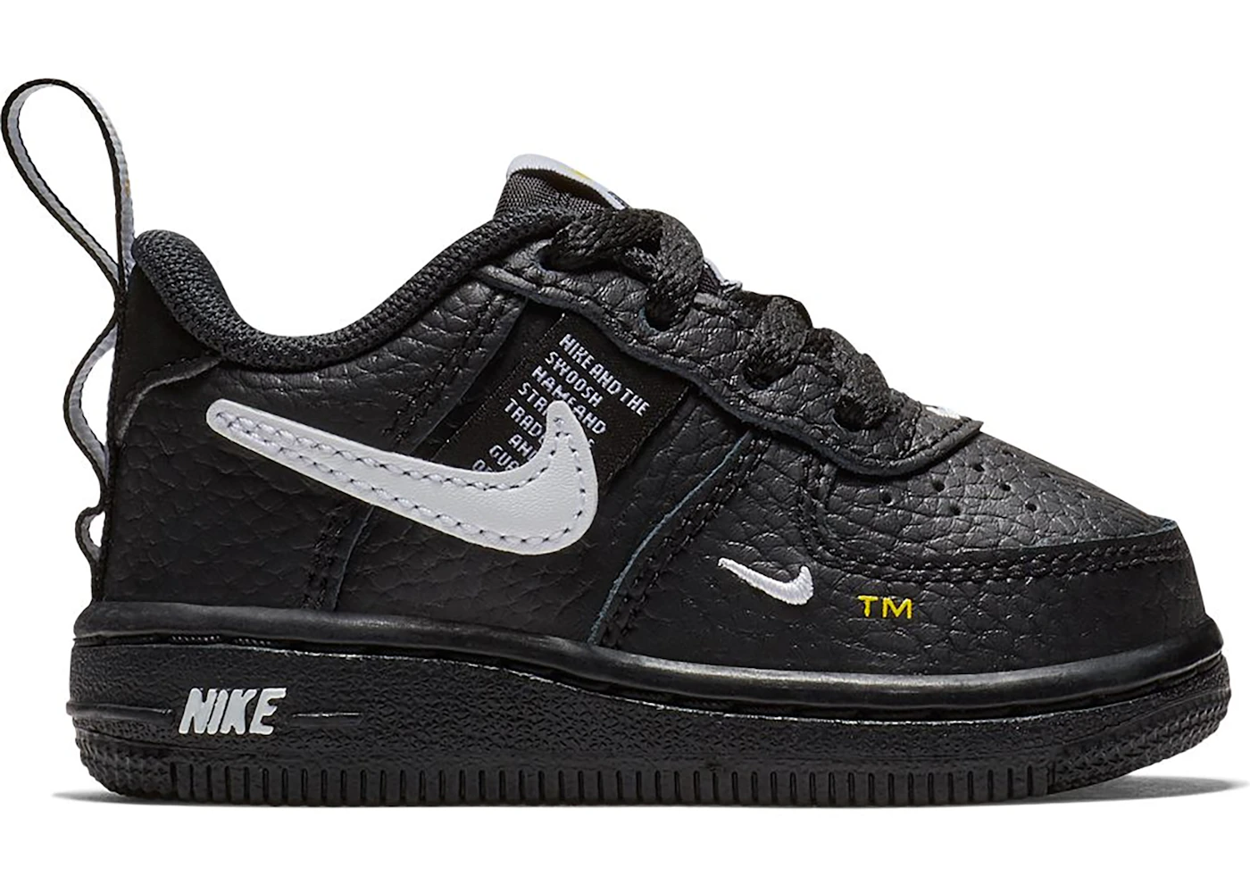 Nike Air Force 1 Low Utility Black White (TD)