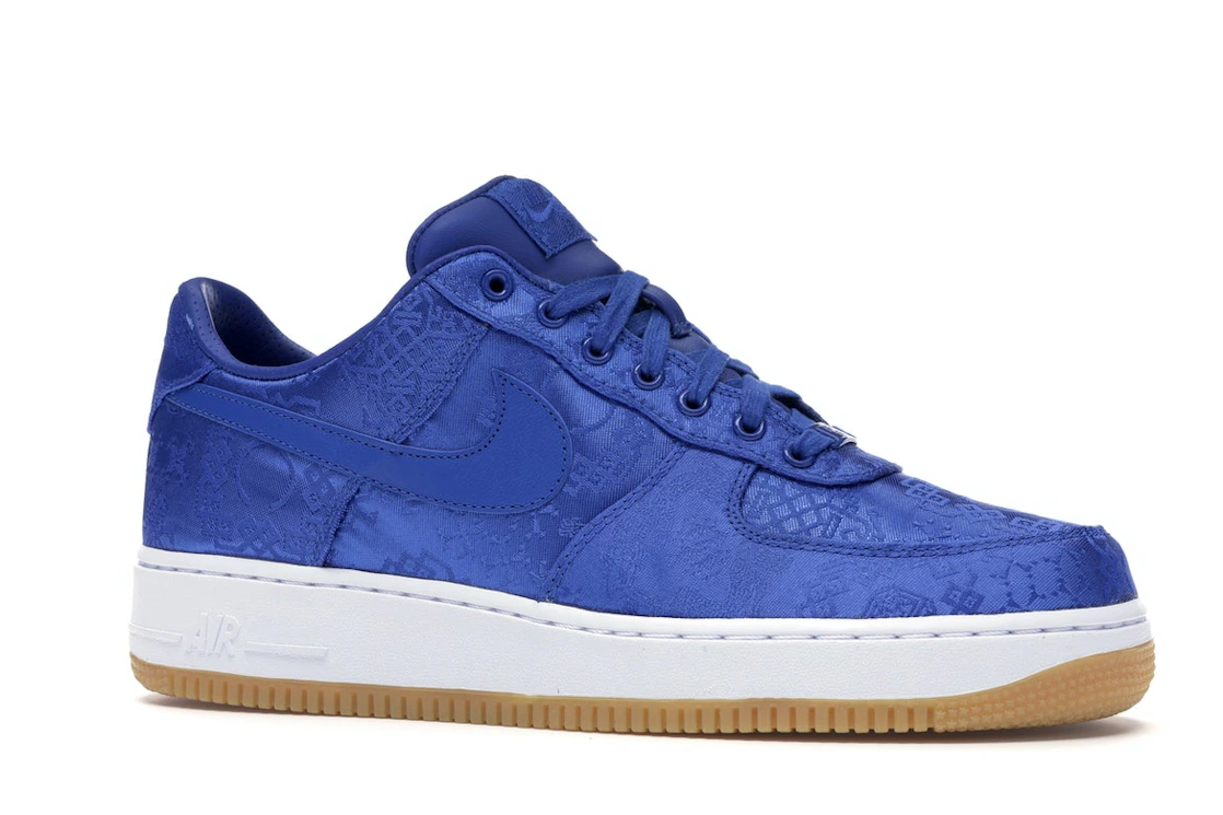 Vue 3 de Nike Air Force 1 Low CLOT Blue Silk