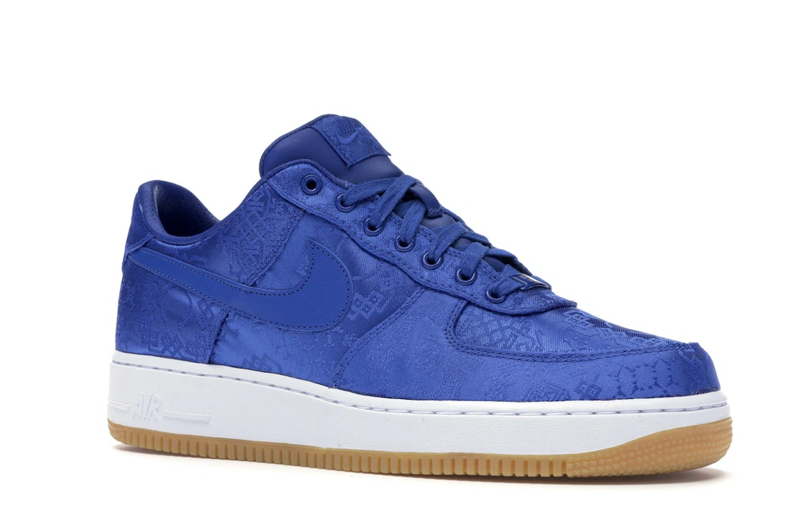 Vue 4 de Nike Air Force 1 Low CLOT Blue Silk