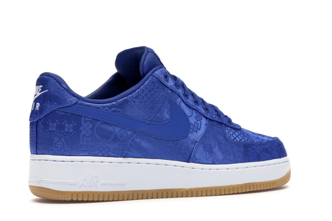 Vue 34 de Nike Air Force 1 Low CLOT Blue Silk