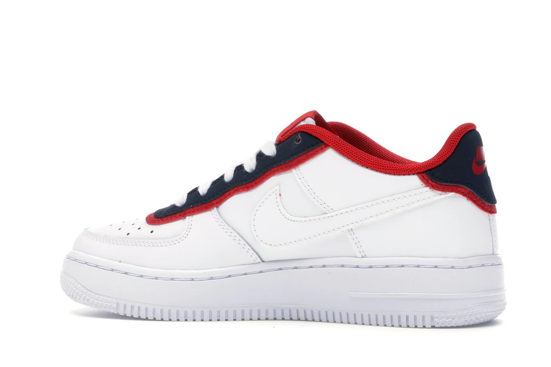 Vue 21 de Nike Air Force 1 Low Double Layer White Obsidian Red (GS)