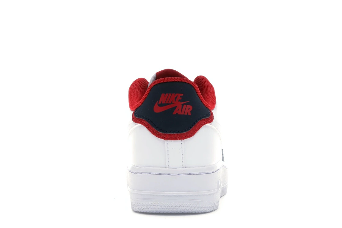 Vue 28 de Nike Air Force 1 Low Double Layer White Obsidian Red (GS)