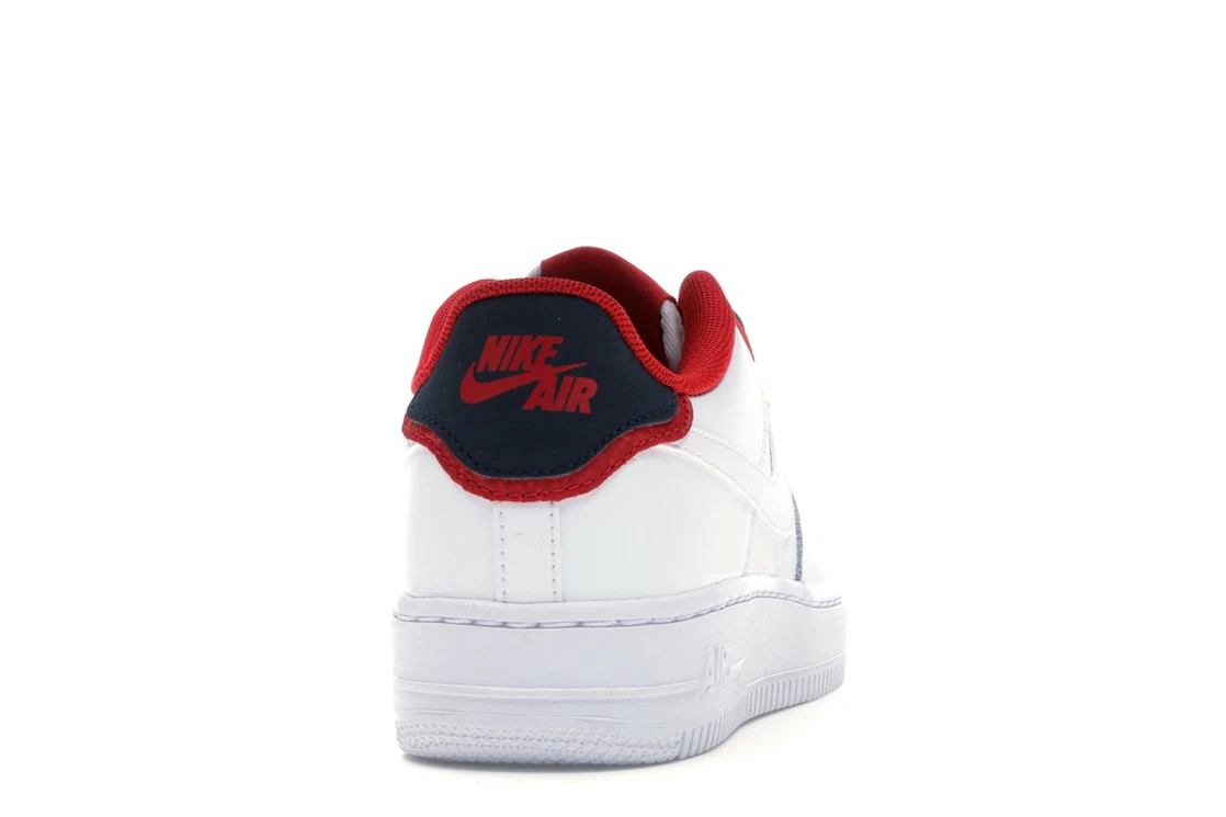 Vue 29 de Nike Air Force 1 Low Double Layer White Obsidian Red (GS)