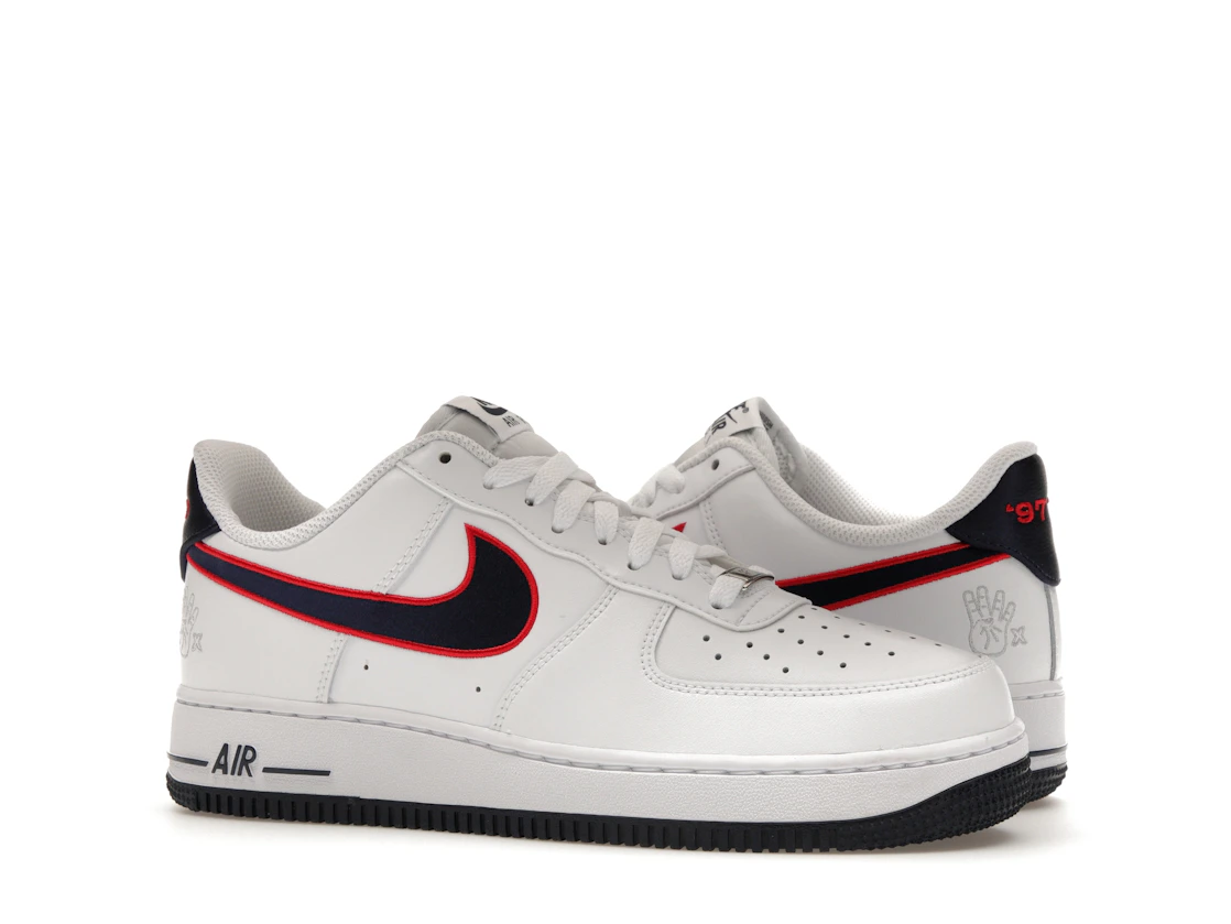 Vue 3 de Nike Air Force 1 Low Houston Comets 4-Peat 