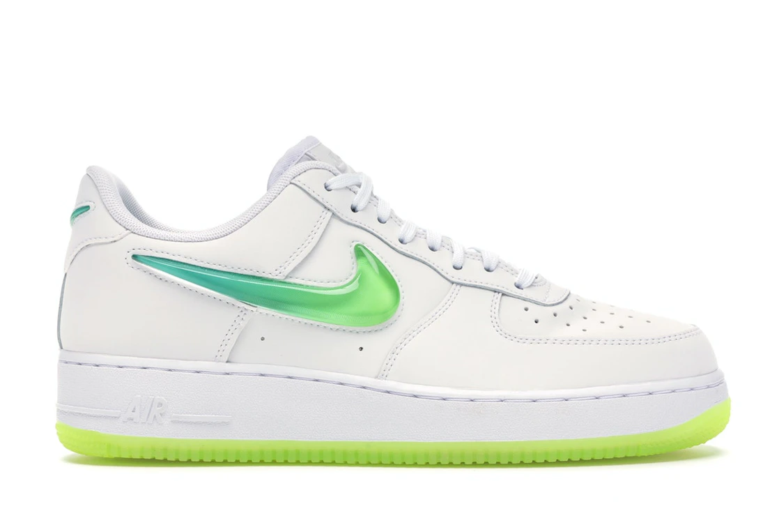 Vue 1 de Nike Air Force 1 Low Jelly Swoosh White