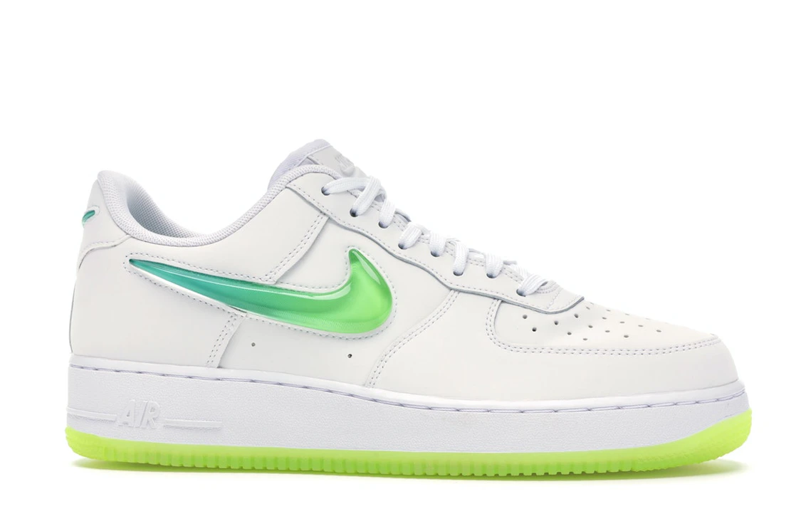 Vue 2 de Nike Air Force 1 Low Jelly Swoosh White