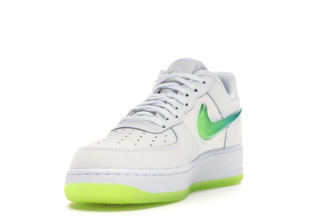 Vue 13 de Nike Air Force 1 Low Jelly Swoosh White