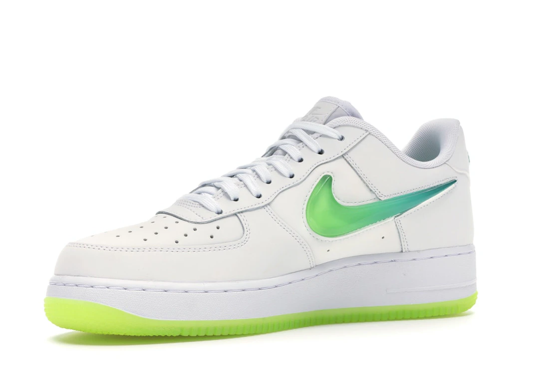 Vue 16 de Nike Air Force 1 Low Jelly Swoosh White