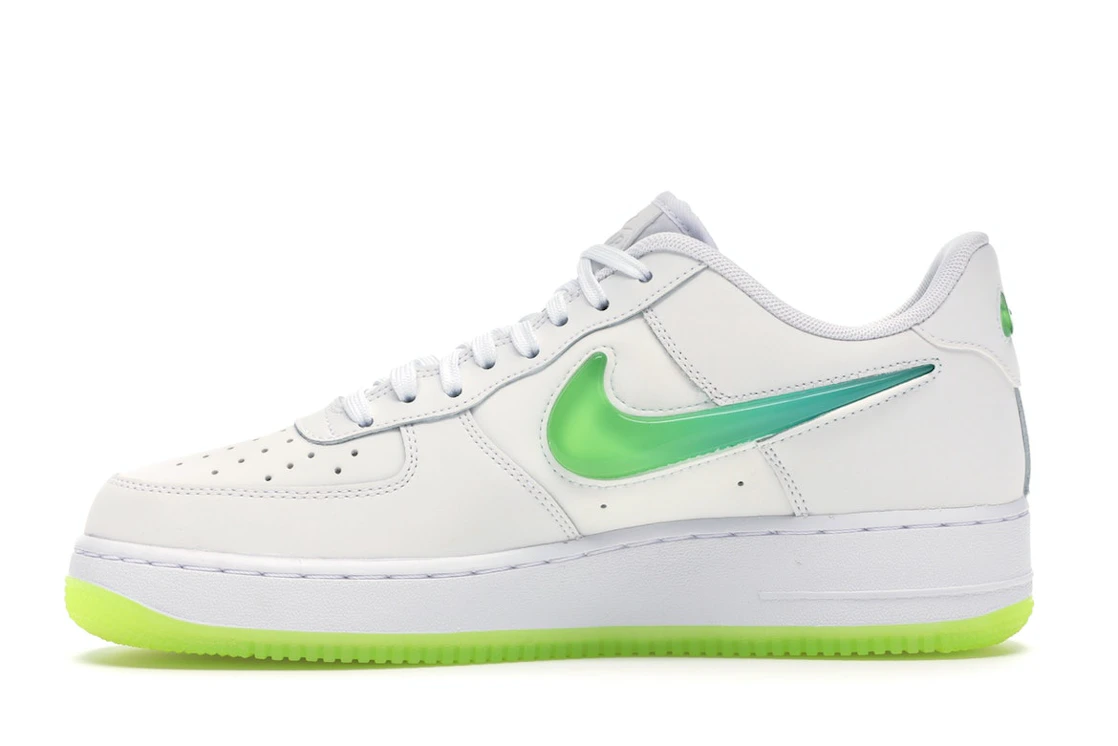 Vue 19 de Nike Air Force 1 Low Jelly Swoosh White