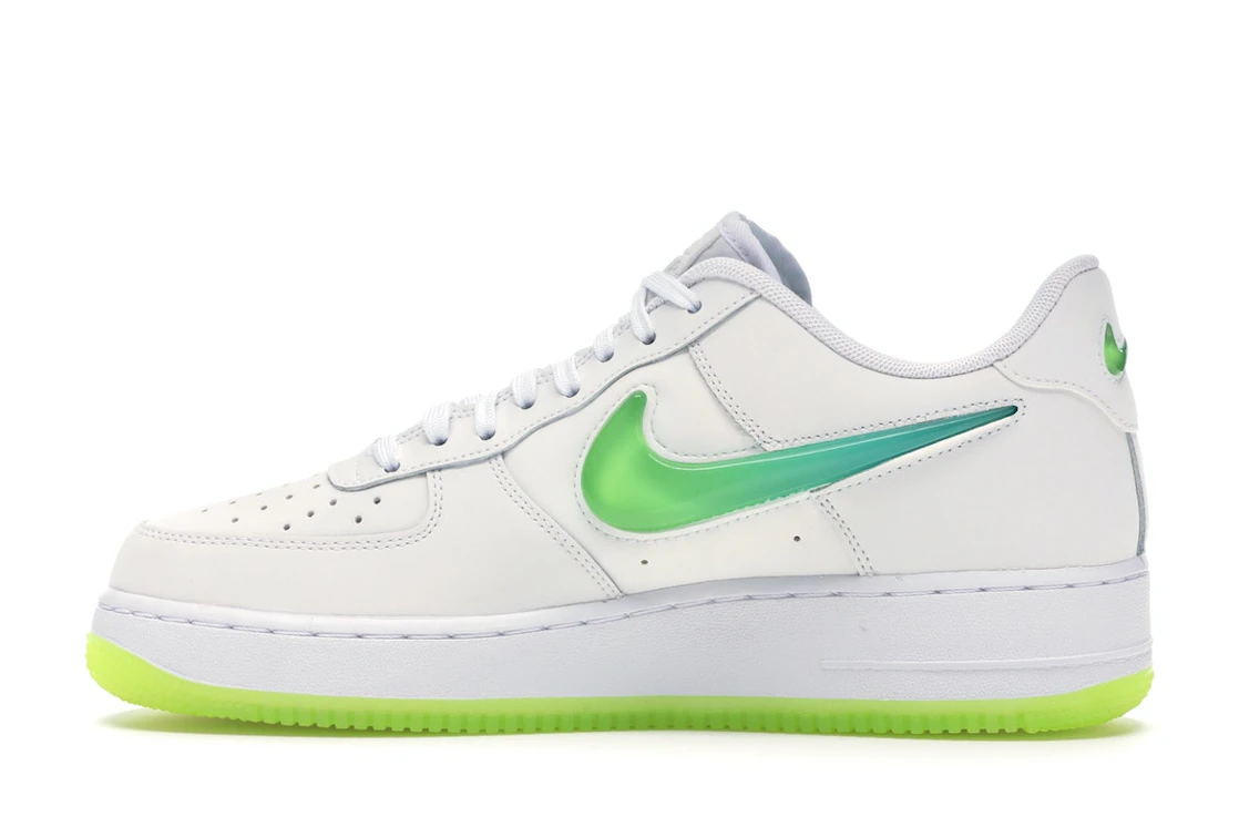 Vue 20 de Nike Air Force 1 Low Jelly Swoosh White