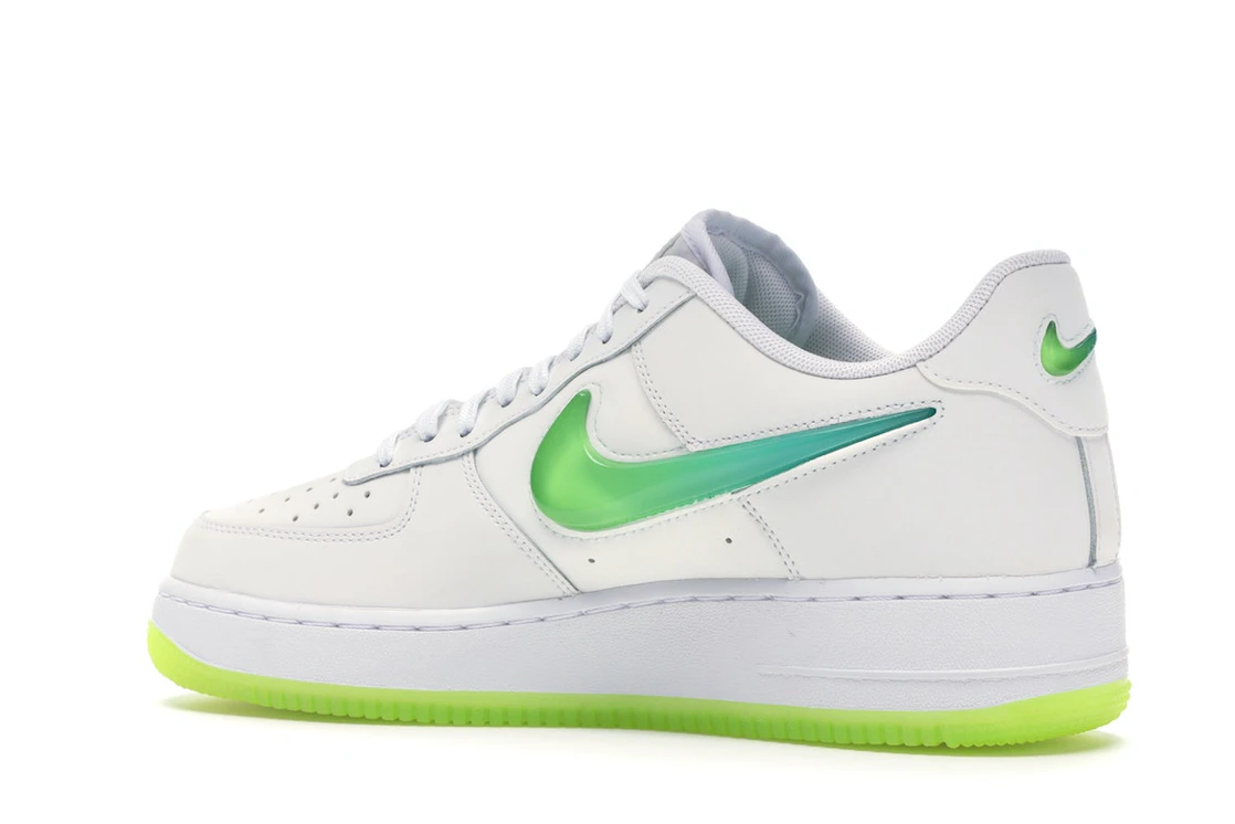 Vue 22 de Nike Air Force 1 Low Jelly Swoosh White
