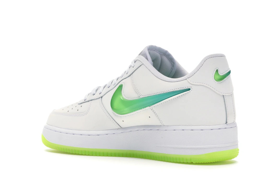 Vue 23 de Nike Air Force 1 Low Jelly Swoosh White