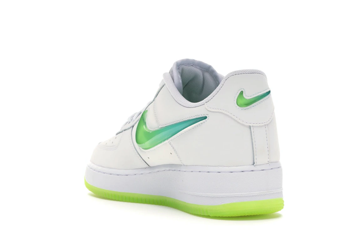 Vue 25 de Nike Air Force 1 Low Jelly Swoosh White