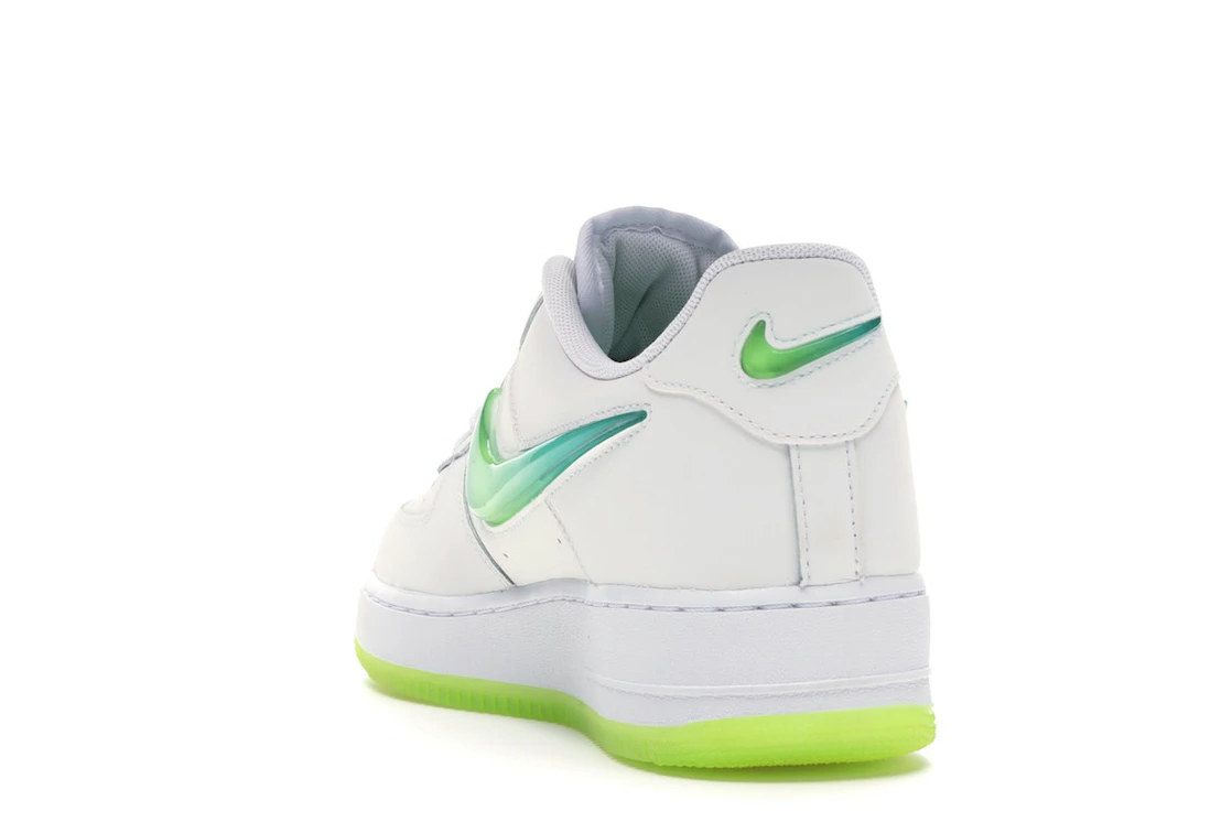 Vue 26 de Nike Air Force 1 Low Jelly Swoosh White