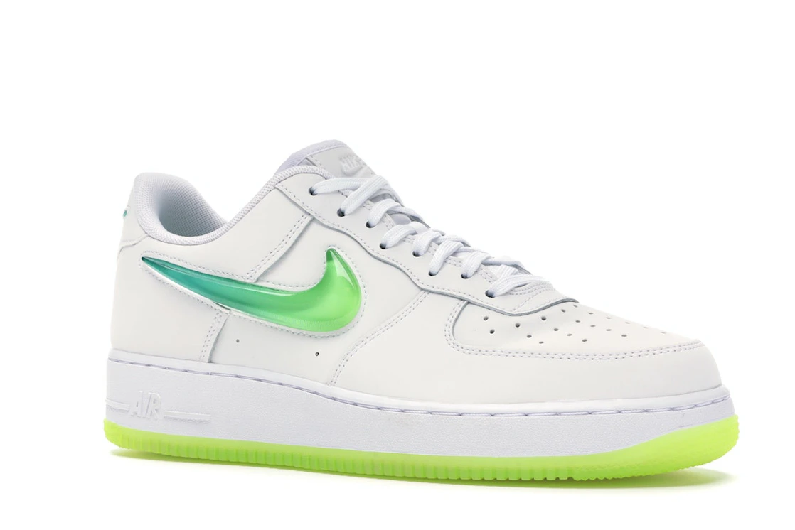 Vue 4 de Nike Air Force 1 Low Jelly Swoosh White