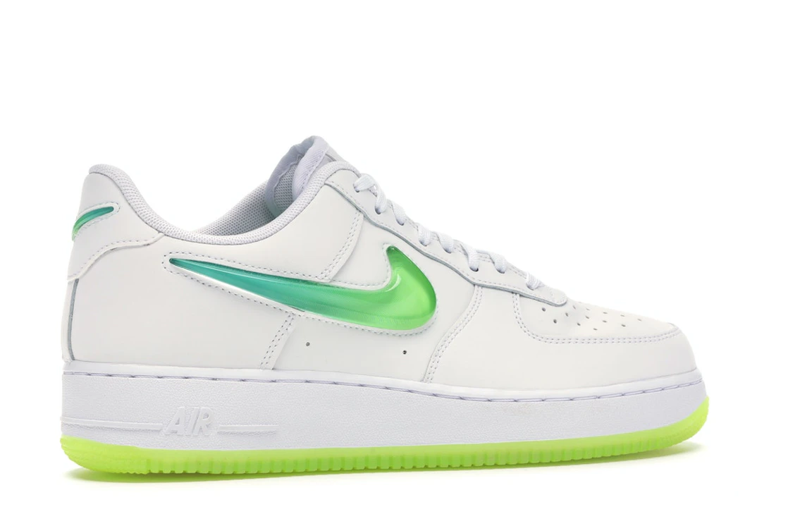 Vue 35 de Nike Air Force 1 Low Jelly Swoosh White